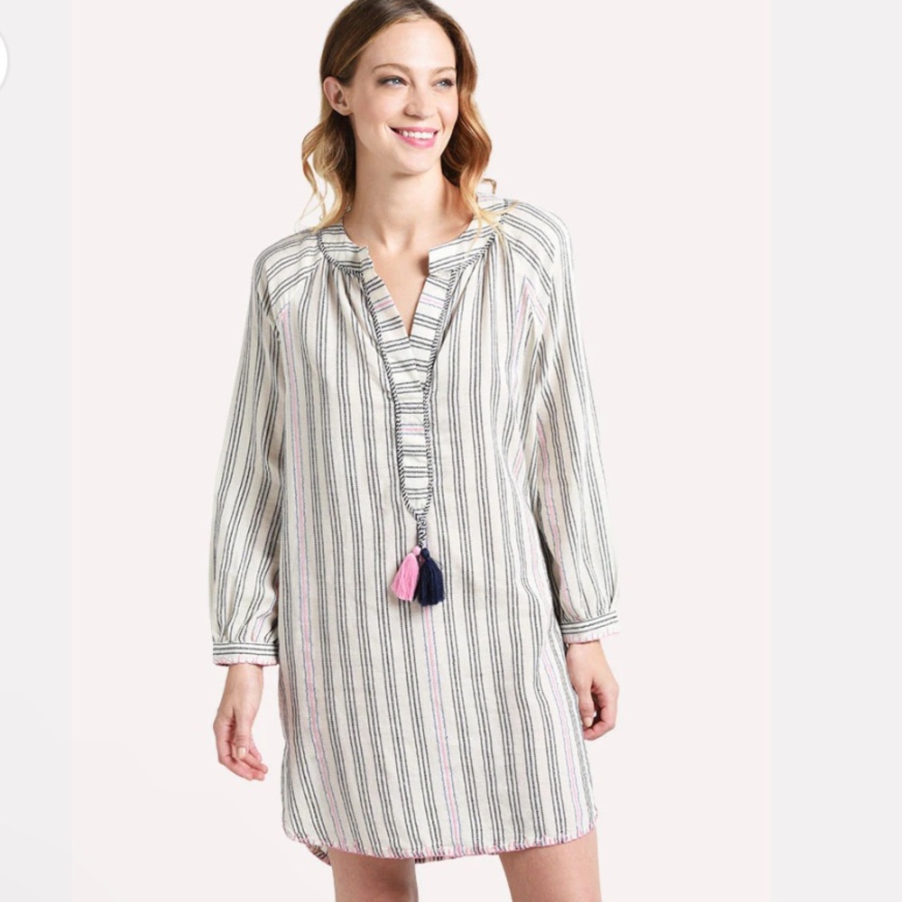 Anthropologie Sundry Striped Beach Cover Up Tunic